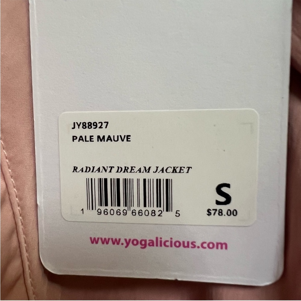 Yogalicious Radiant Dream Jacket NWT
Woman's Size S Pale Mauve Pink - Picture 11 of 11